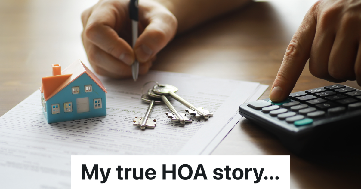 man using a calculator while signing a real estate contract
