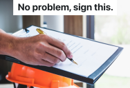 Truck Driver Does A Lot Of Damage To A Homeowner’s Driveway While Delivering Roofing, But All He Needed Was A Signature To Make His Boss Happy