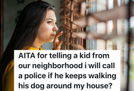 Teenage Girl Is Annoyed That A Neighbor Boy Keeps Walking Near Her House, So She Threatens To Call The Police