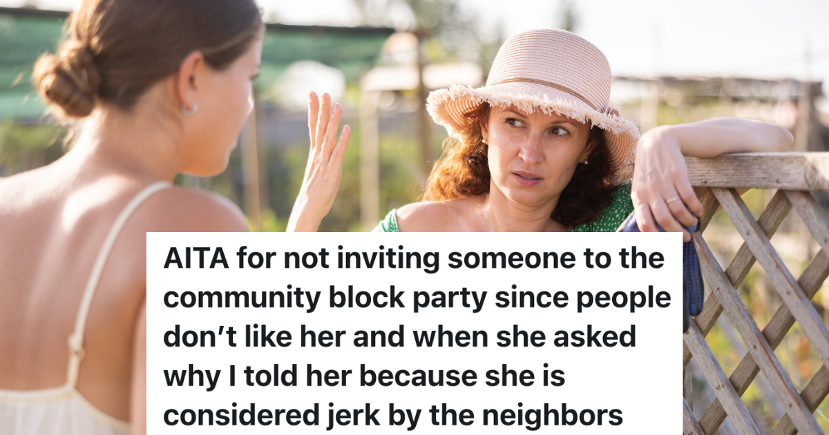 two women arguing outside