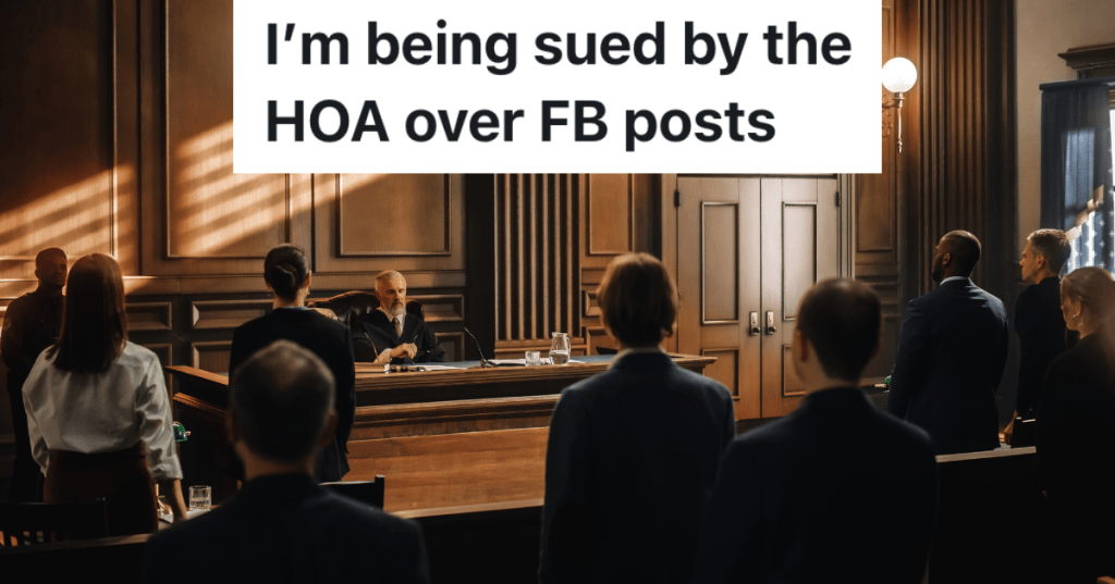 court case in a courtroom