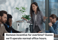 New Manager Changes The Overtime Policy, So One Employee Refuses To Work Overtime On The Weekends