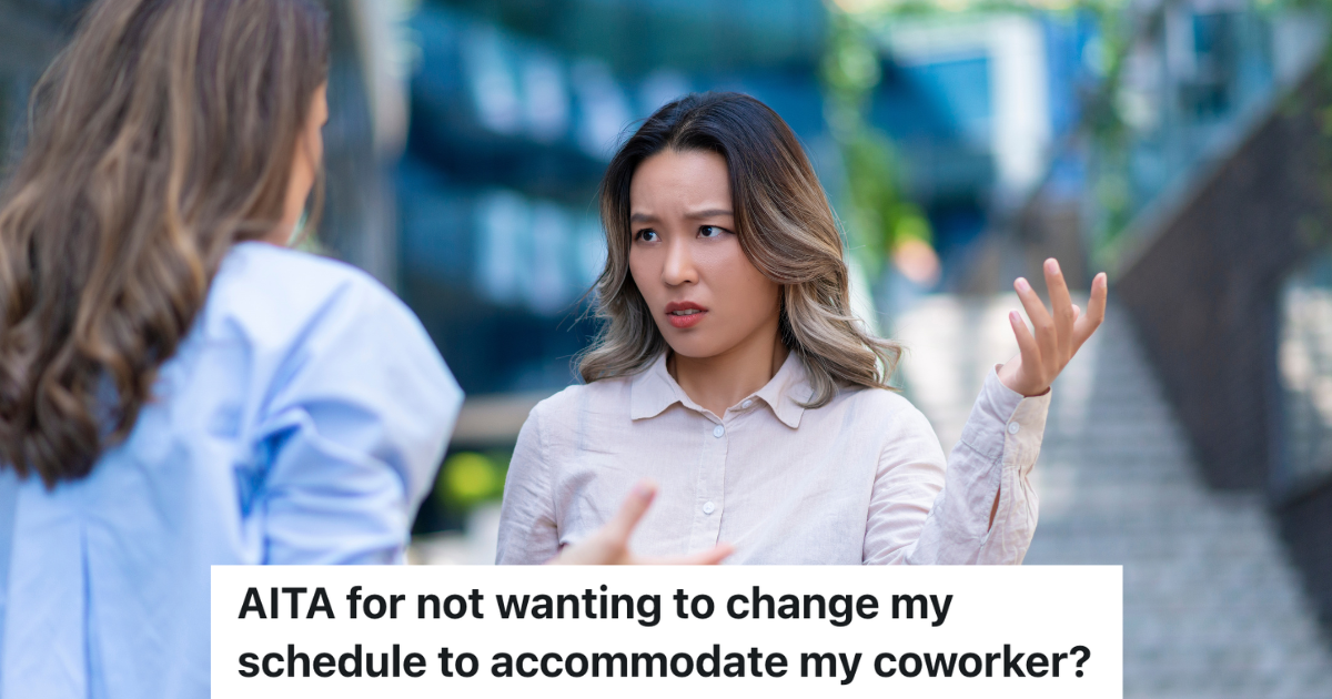 two business women arguing outside