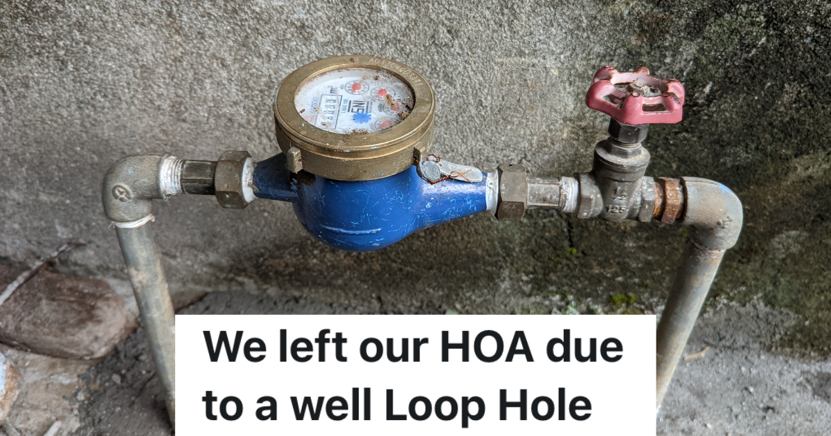 water meter outside house