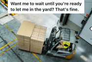 Employee Is Sent To Complete A Simple Task, But A Forklift Operator Interrupts And Makes The Employee Wait