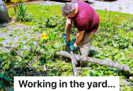 Homeowner Is Told His Yard Waste Pickup Pile Needs To Be Smaller, So He Makes Makes Every Inch Of The Area As Heavy As Possible