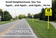 Driver Sees A Woman Speeding Through A School Zone, So They Make Sure She Has To Slow Down