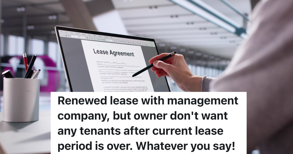 reading a lease agreement on a computer
