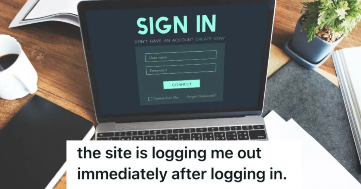 computer screen with the text "sign in"