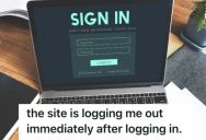 Man Received A Call From An Upset Customer Who Kept Getting Logged Out Of Her Account, So He Investigated And Laughed When He Figured Out The Problem