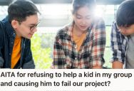 College Student Worked On A Group Project With Two Friends, But He Refused To Share The Grade With Another Student Who Eventually Ghosted Them