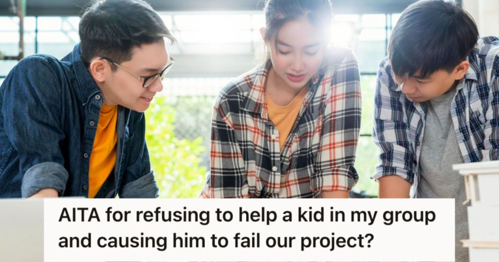 College students working on their school project