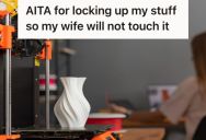 Husband Shares His Hobby And Art Supplies With His Wife, But He Got Frustrated When She Used His Tools And Kept Losing Them
