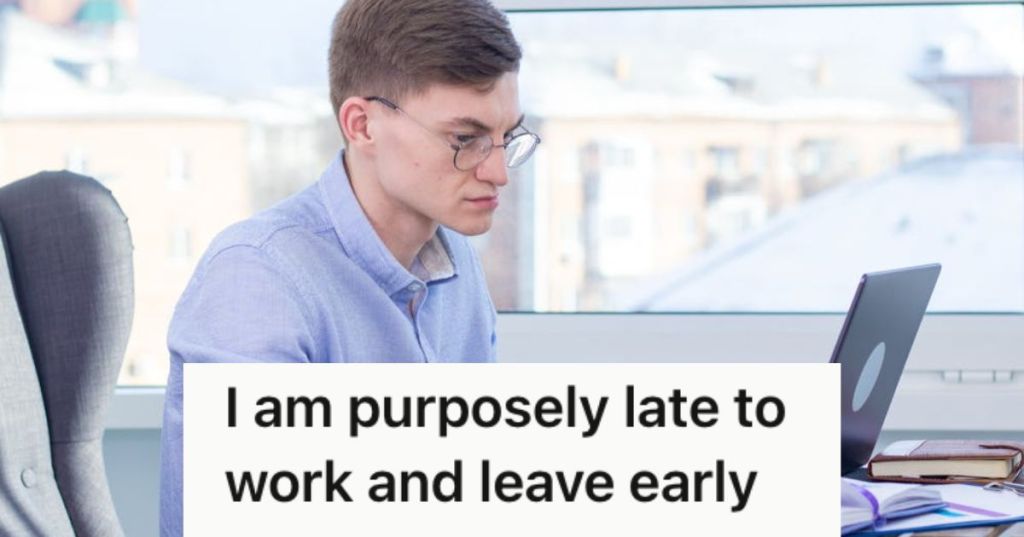 Man working in the office with his laptop
