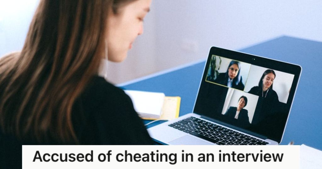 Woman having a Zoom meeting with two other colleagues