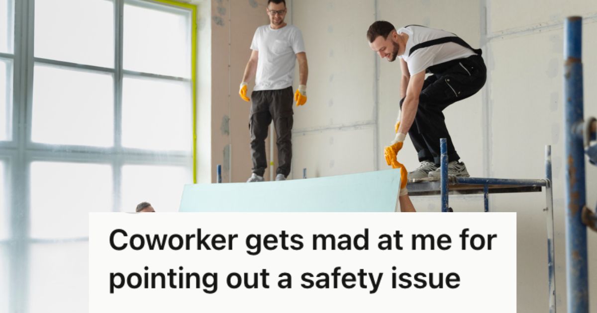 Workers installing a signage in an establishment