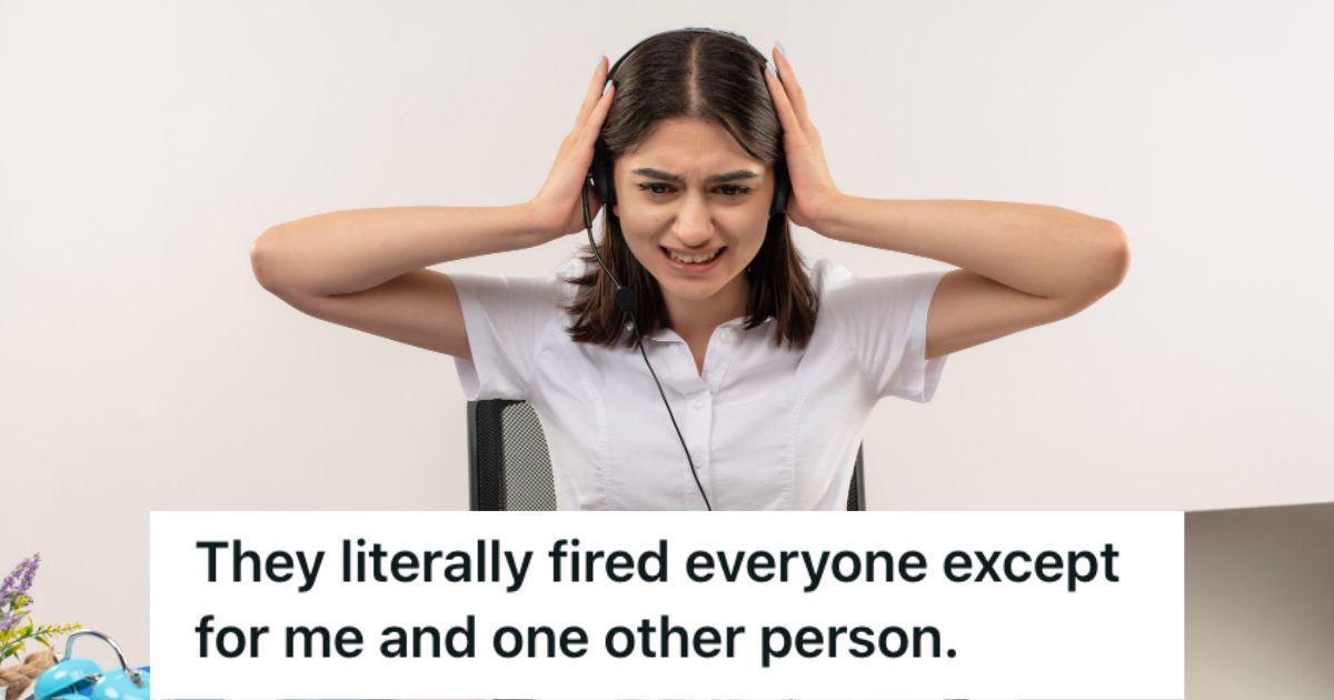 Company Underwent Three Rounds Of Layoffs, So One Employee Answered 80+ Calls And Emails By Herself Call center employee feeling stressed