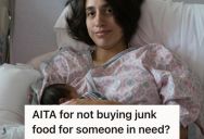 Woman Bought A Lot Of Baby Supplies For A New Mother As A Form Of Help, But She Hesitated When The New Mom Asked For Junk Foods