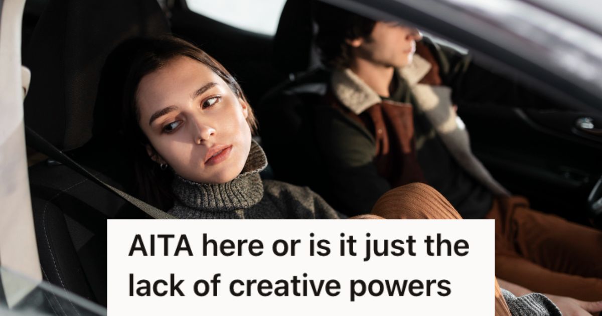 Man driving while woman sitting on the passenger seat of the car