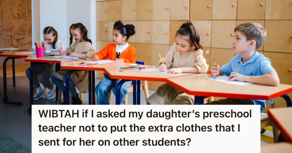 Preschool students doing seatwork