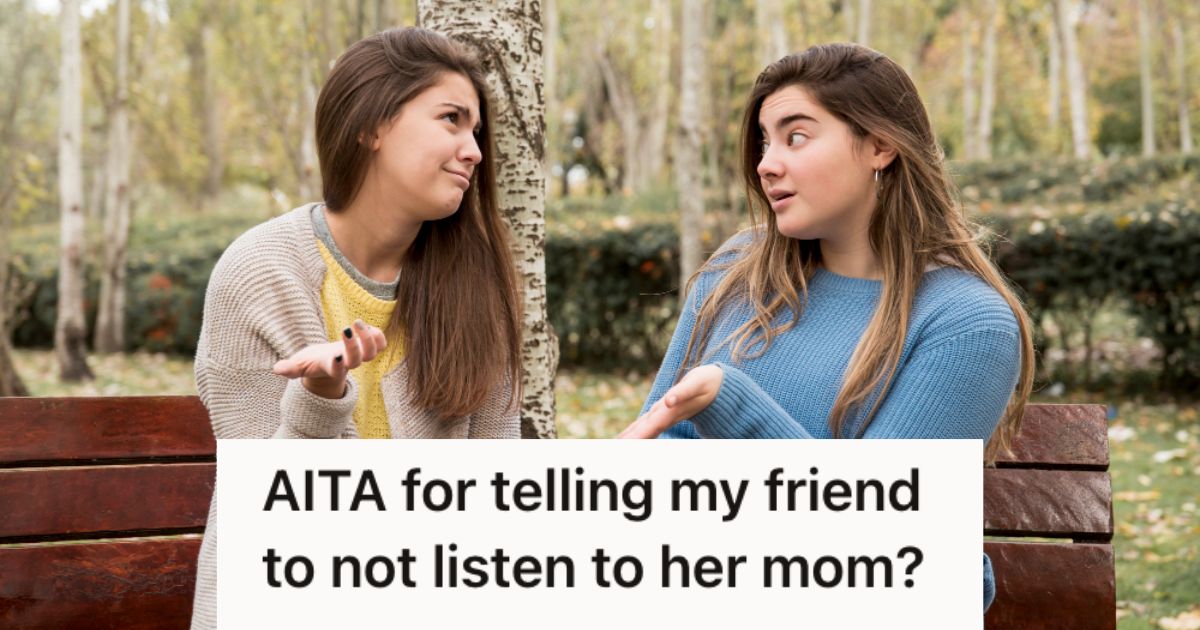 Two teenager girls talking outdoors