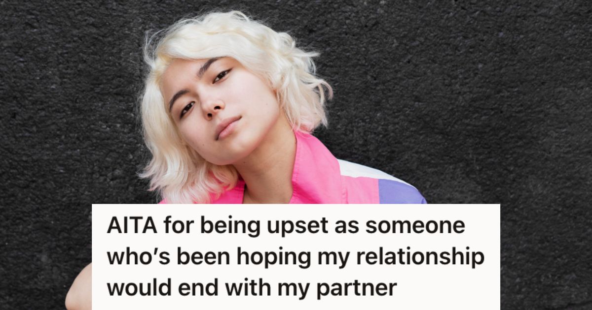 Woman Discovered Her Friend Was Trying To Sabotage Her Eight Year Relationship, So Shes Thinking About Exposing His Poor Deed In The Group Chat A transperson with white hair