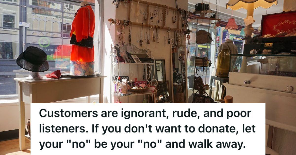 Thrift shop selling different items