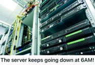 Company’s Servers Shut Down Every Morning, So Tech Support Worker Camps Out And Discovers The Mysterious Cause