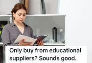 Teacher Was Not Allowed To Buy Supplies From Amazon Or Grocery Stores, So She Followed The Rules And Bought Them From The Catalogs To Prove Her Point