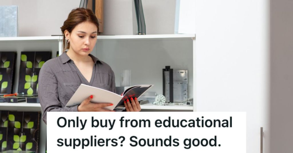 Woman reading a magazine with a serious face