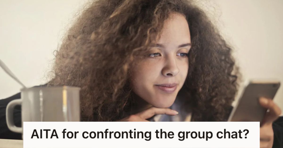 Girl looking at her phone intently