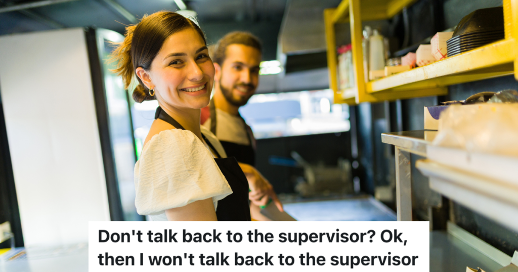 two smiling employees at a fast food restaurant