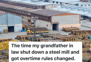 Steel Mill Makes A Rule That There’s No Overtime Allowed, So One Employee Leaves A Train Blocking The Roads In The Mill