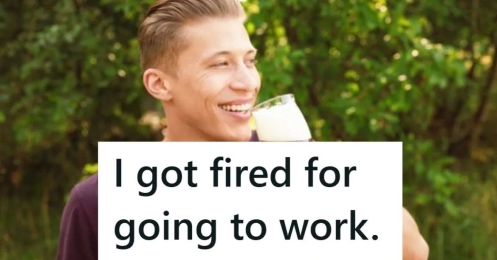 smiling man drinking beer