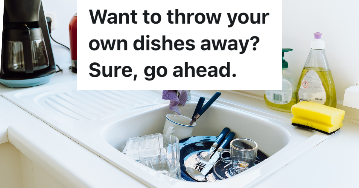 kitchen sink full of dirty dishes