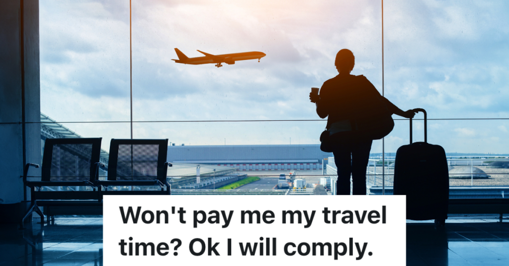 woman waiting inside airport while watching airplane takeoff