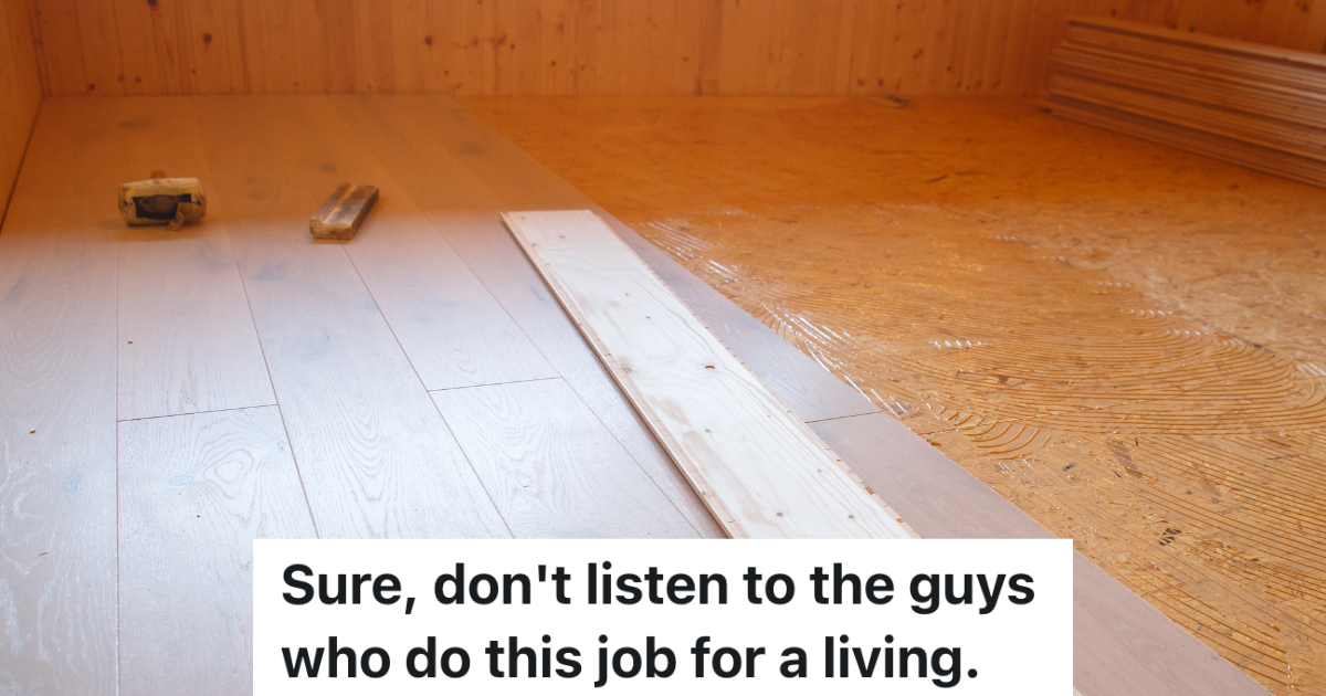 installing new wooden flooring