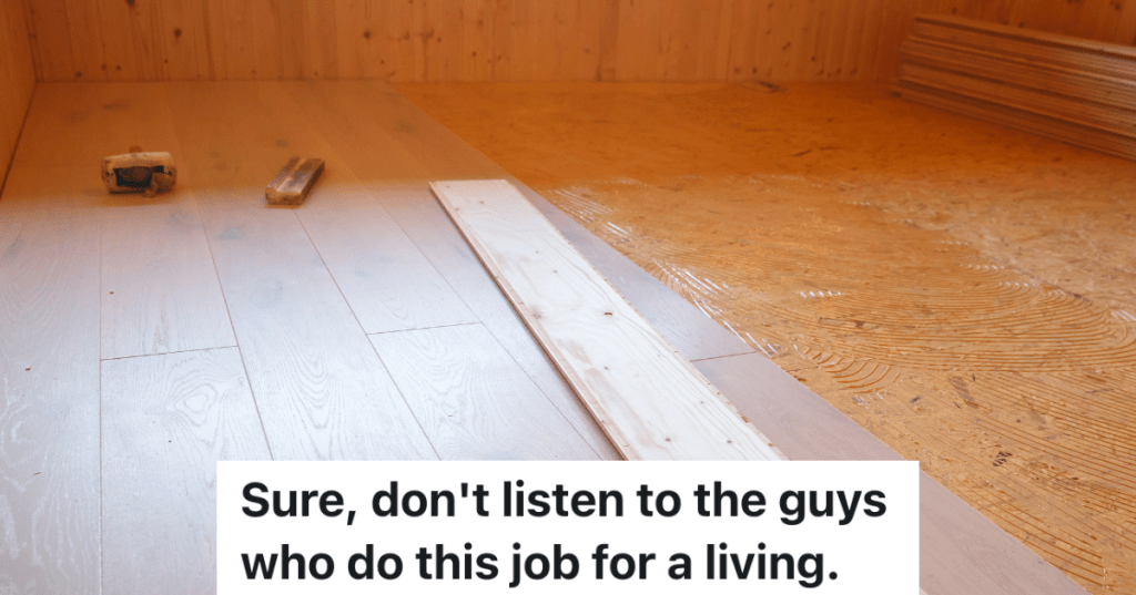 installing new wooden flooring