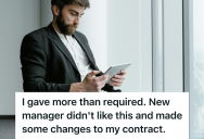 Employee Lost His HR-Approved Flexible Schedule When A Power Hungry Boss Took Over, So He Stopped Going Above And Beyond And Only Did The Bare Minimum