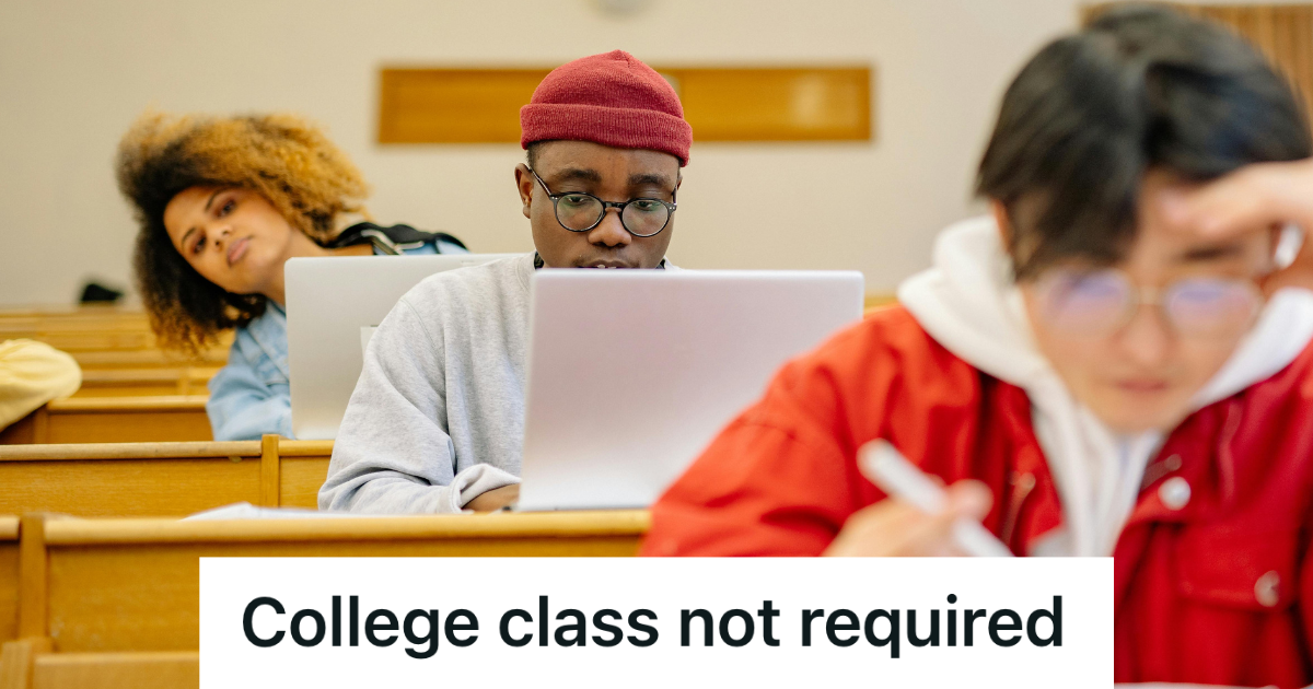 college students sitting in lecture