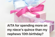 Student Splurged On An Expensive Gift For Her Niece’s Quinceañera, But When She Spent Less On Her Nephew, Her Family Accused Her Of Favoritism