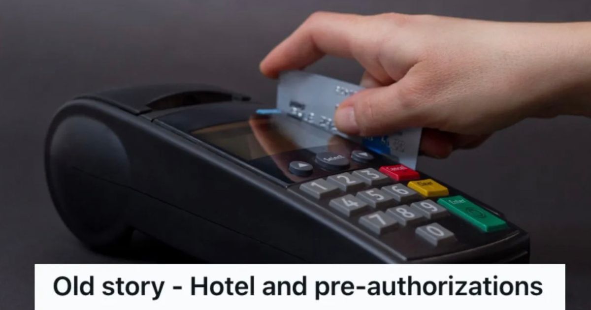 Employee Deals With Annoying And Insufferable Guests At Work, So He Secretly Gets Back To Them By Maxing Out Their Credit Cards person swiping credit card