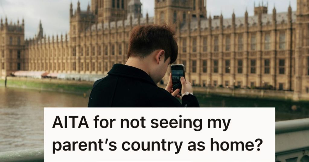 Man standing in front of London Parliament
