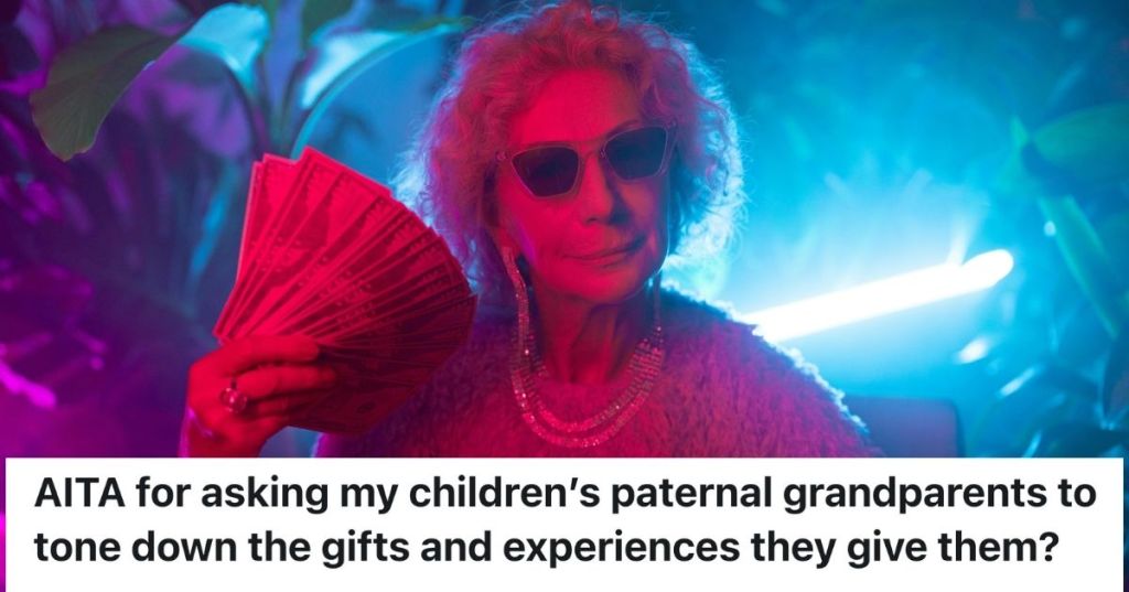 Senior woman wearing sunglasses, holding a fan of money