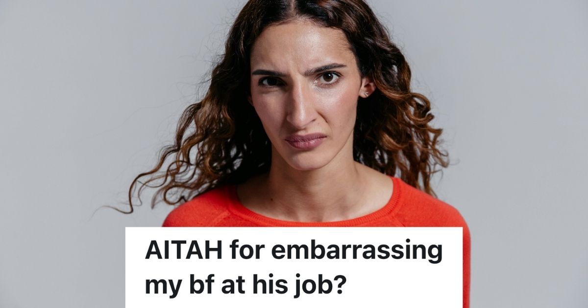 Woman looking angrily at the camera