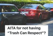 Car Owner Slightly Moves Garbage Bins To Walk Through After Parking, But Her Partner Says That’s Frowned Upon In His Neighborhood