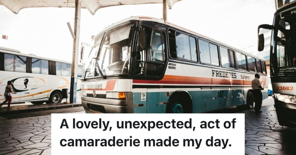 Coach bus parked in terminal