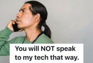 Call Center Manager Learns Customer Is Discriminating Against Female Worker, So He Lectures Him And Demands An Apology