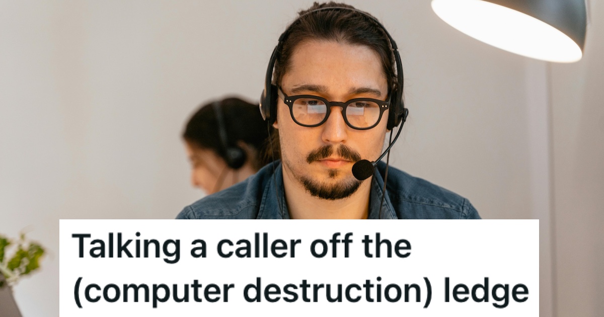 A man wearing a headset