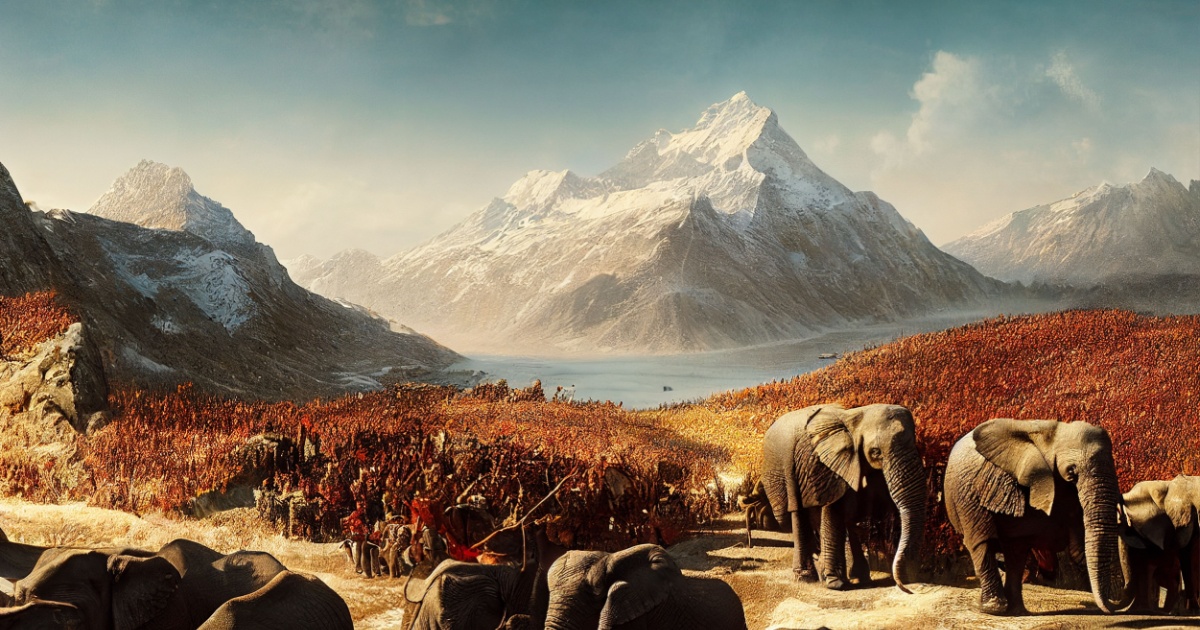 Elephants with Army